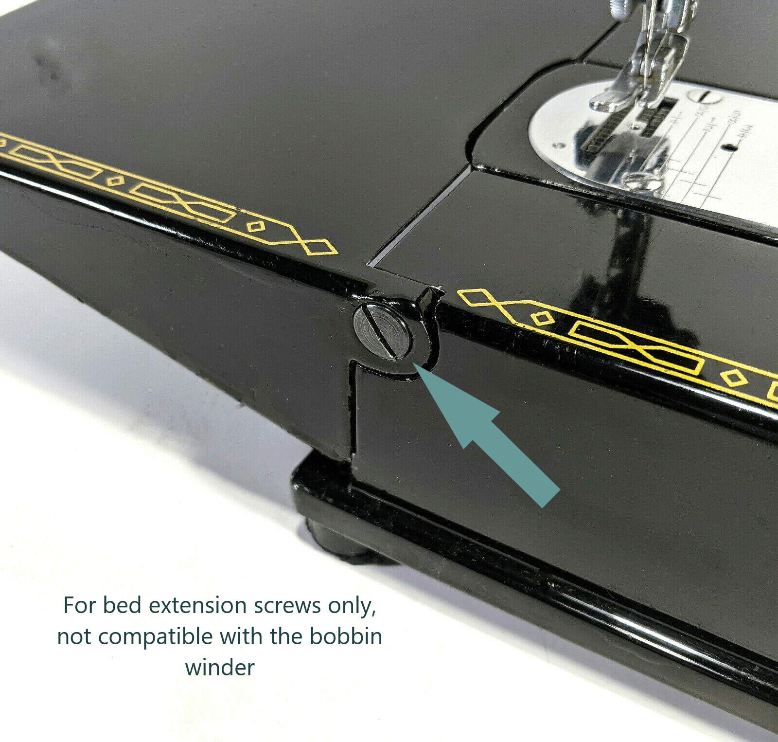 New Singer 221 Featherweight Sewing Machine FLAT Washers for Bed Extention Set of 2 - The Old Singer Shop