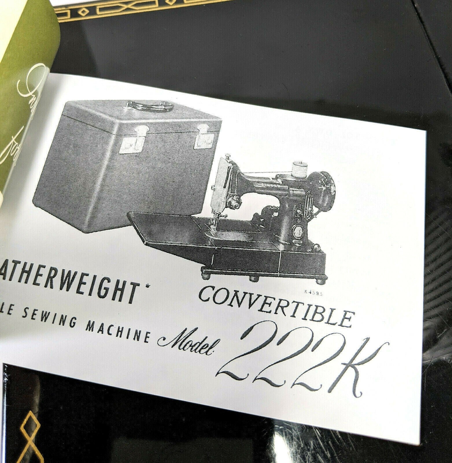 NEW Singer 222K Featherweight Sewing Machine Instruction Manual - The Old Singer Shop
