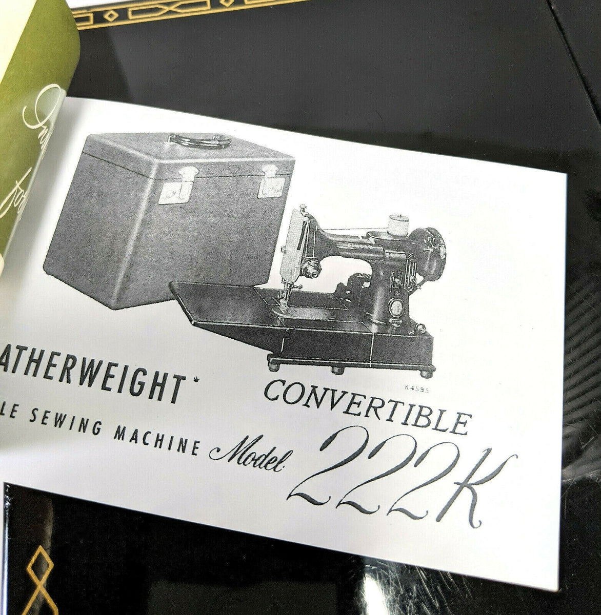 NEW Singer 222K Featherweight Sewing Machine Instruction Manual The