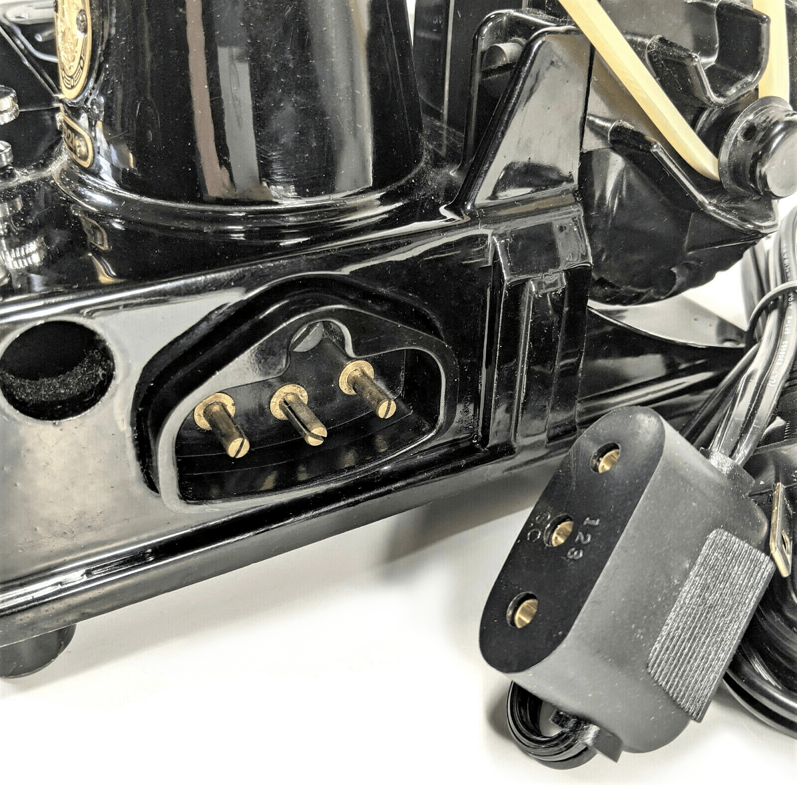 New Singer Sewing Machine Double Lead Cord for 221 Featherweight 15 66 99 201 301 - The Old Singer Shop