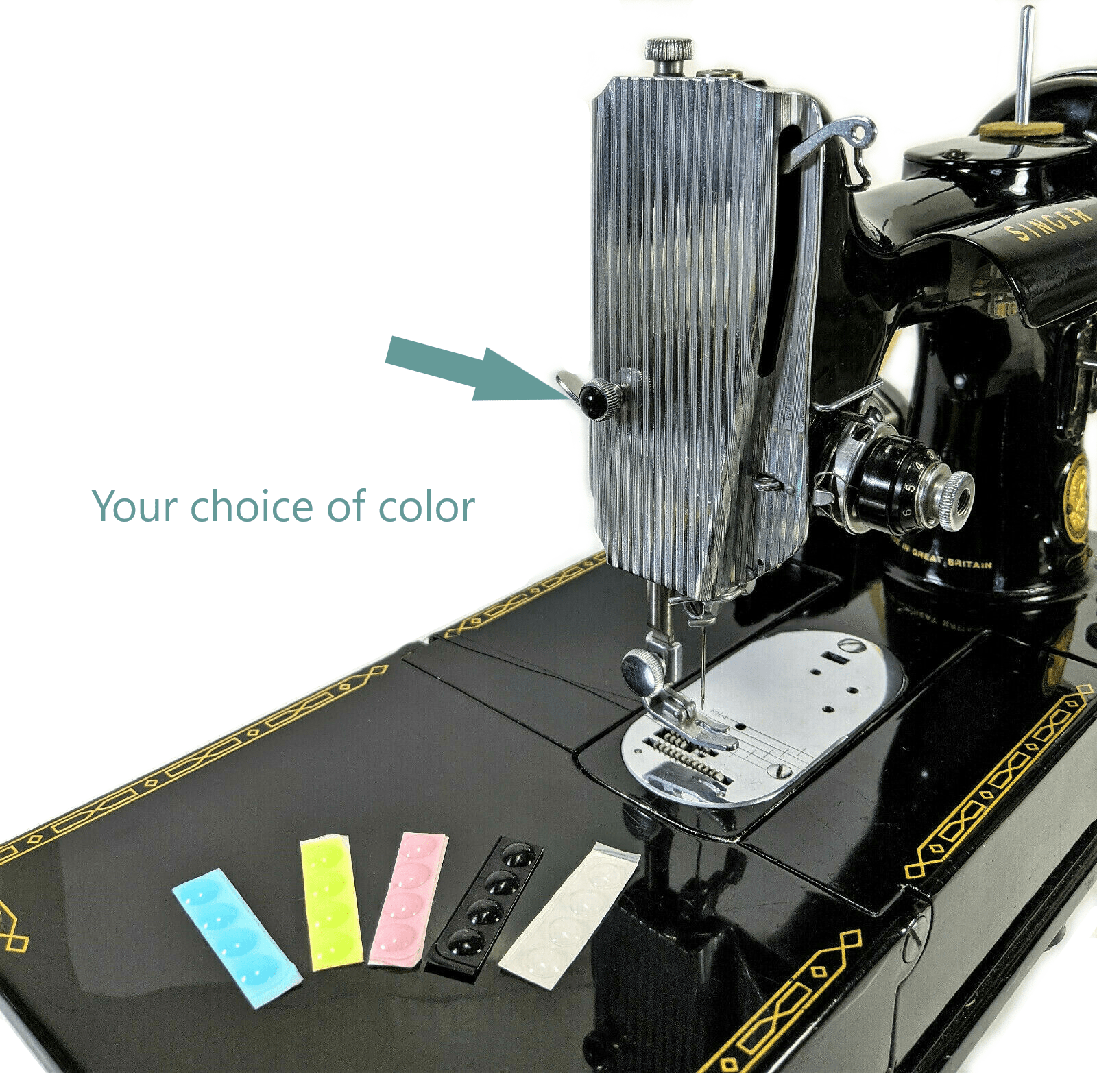 Silicone Bumpers for Singer Featherweight Face Plate Screw Protect Your Paint! - The Old Singer Shop