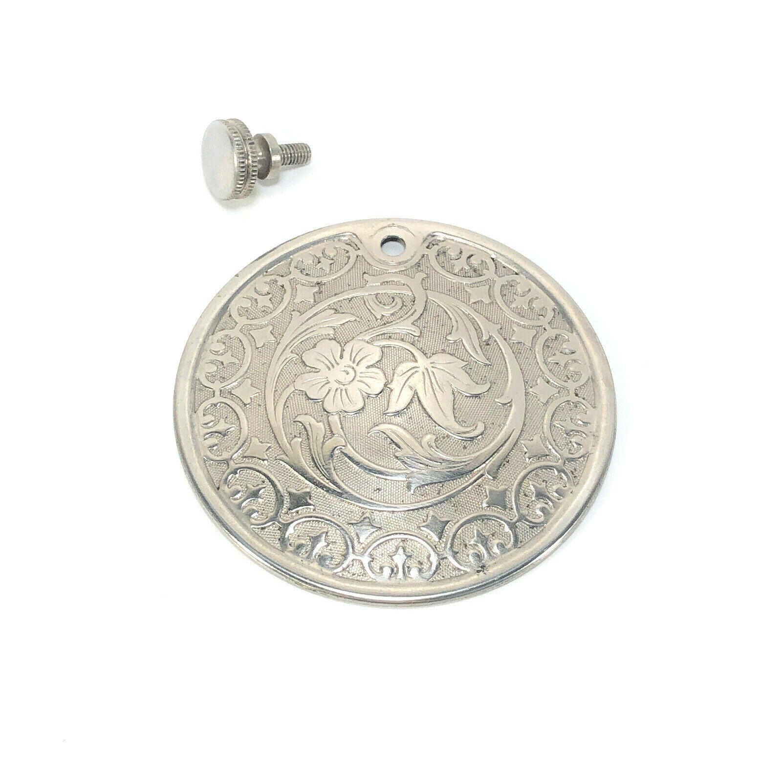 Singer 115 127 Sewing Machine Floral Scroll Back Rear Cover Plate Simanco 55513 - The Old Singer Shop