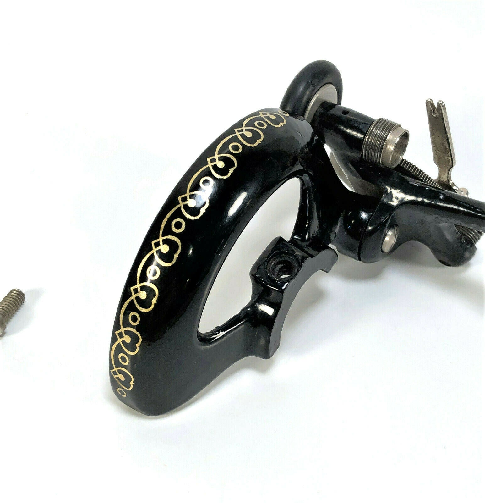 Singer 127 128 Sewing Machine Bobbin Winder Belt Guard Assembly Simanco 55511 - The Old Singer Shop