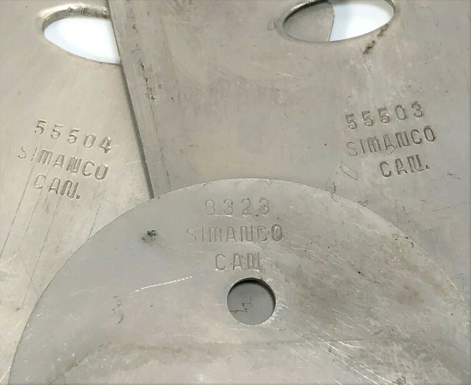 Singer 127 Sewing Machine Front Rear Slide and Throat Plate Set Simanco 55503 55504 8323 - The Old Singer Shop