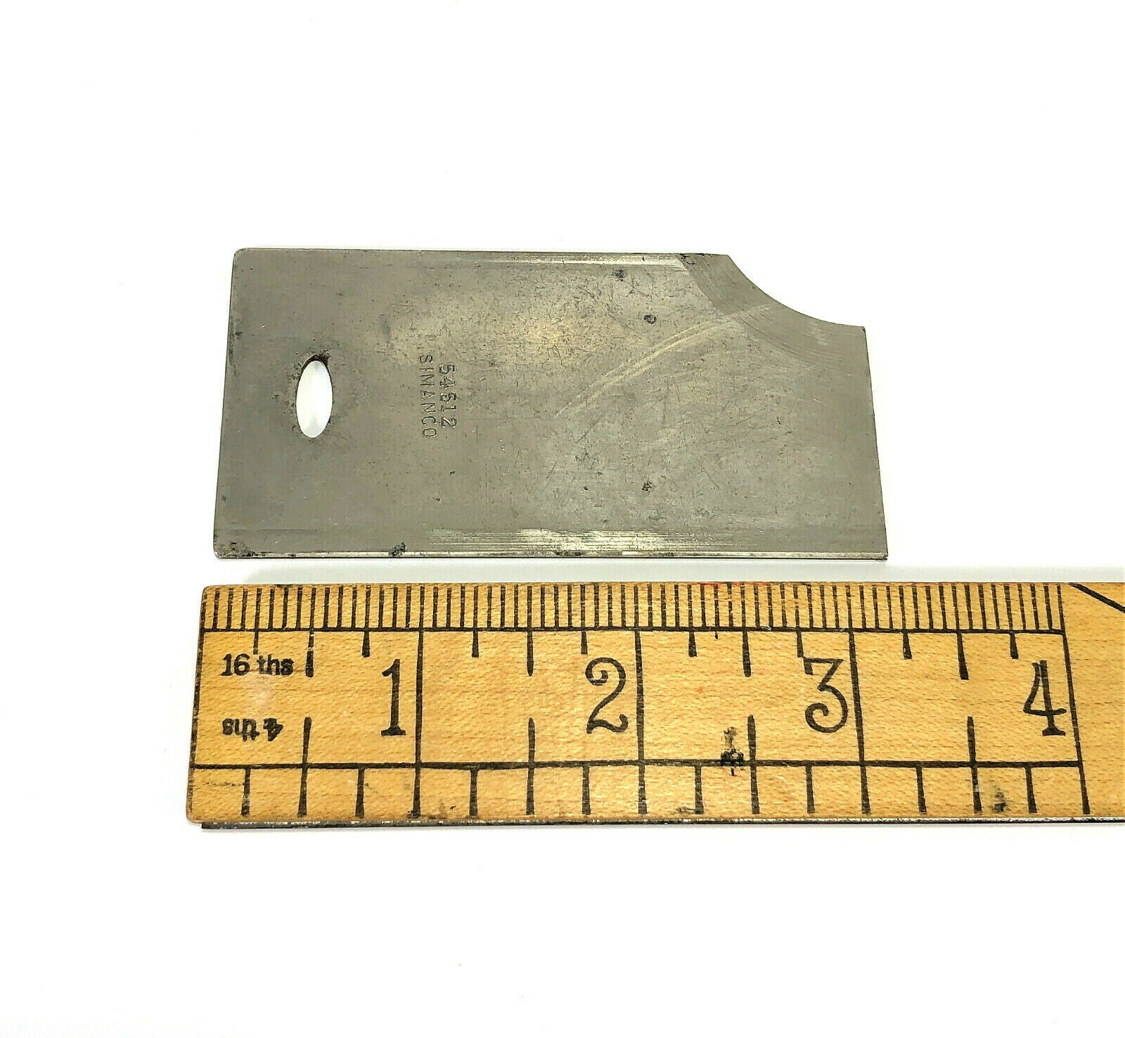 Singer 28 128 Sewing Machine Rear Back Slide Plate in Nickel Simanco 54512 - The Old Singer Shop