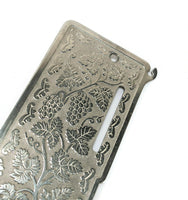 Early Singer 28 128 Sewing Machine Side Face Plate with Grape Vine Pattern Simanco 8361 - The Old Singer Shop
