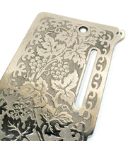 Singer 128 Sewing Machine Face and Rear Cover Plate w Grape Pattern Nickel Simanco 8361 54525 - The Old Singer Shop