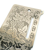 Singer 128 Sewing Machine Face and Rear Cover Plate w Grape Pattern Nickel Simanco 8361 54525 - The Old Singer Shop
