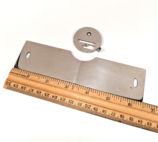 Singer 28 128 Sewing Machine Front Rear Slide Throat Plate Set in Nickel Simanco 54513 54512 8323 - The Old Singer Shop