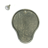 Singer 128 Sewing Machine Rear Convex Cover Plate in Grape Pattern Nickel Simanco 54525 - The Old Singer Shop