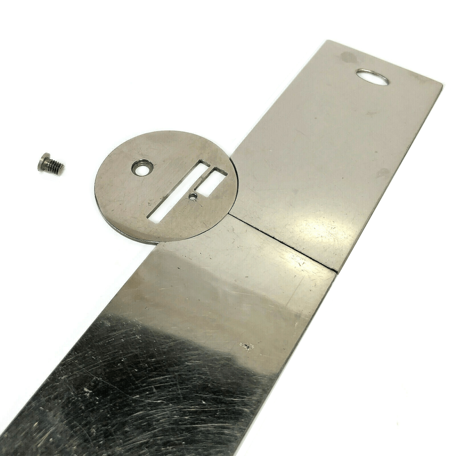 Singer 28 128 Sewing Machine Front Rear Slide Throat Plate Set in Nickel Simanco 54513 54512 8240 - The Old Singer Shop