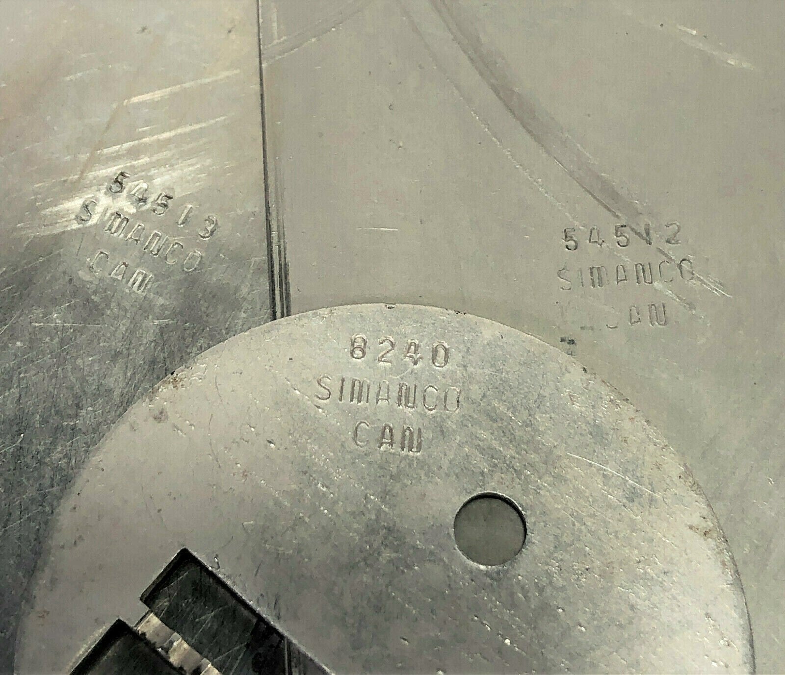 Singer 28 128 Sewing Machine Front Rear Slide Throat Plate Set in Nickel Simanco 54513 54512 8240 - The Old Singer Shop