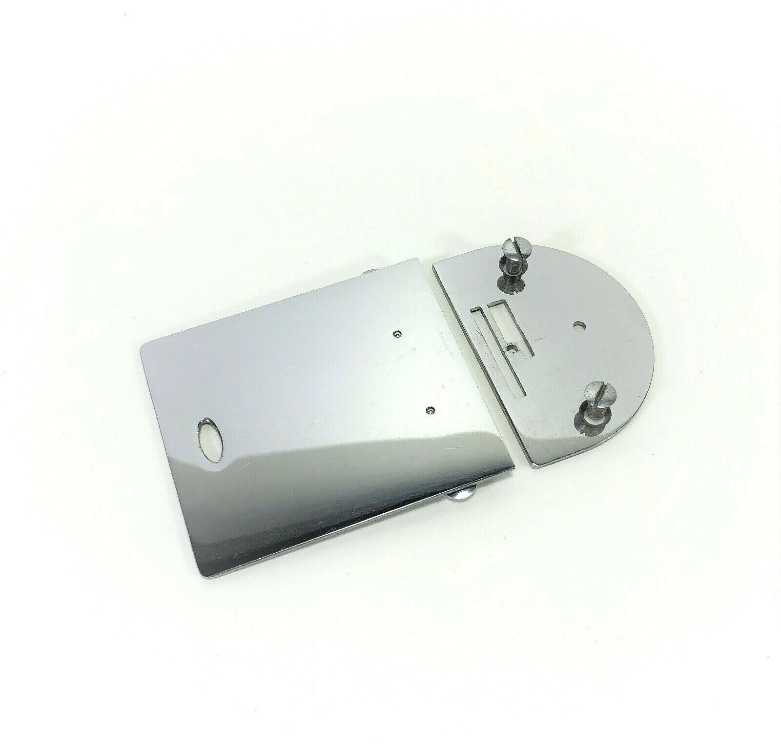 Singer 15 15K Sewing Machine Slide and Needle Throat Plate in Chrome Simanco 15188 15280 - The Old Singer Shop