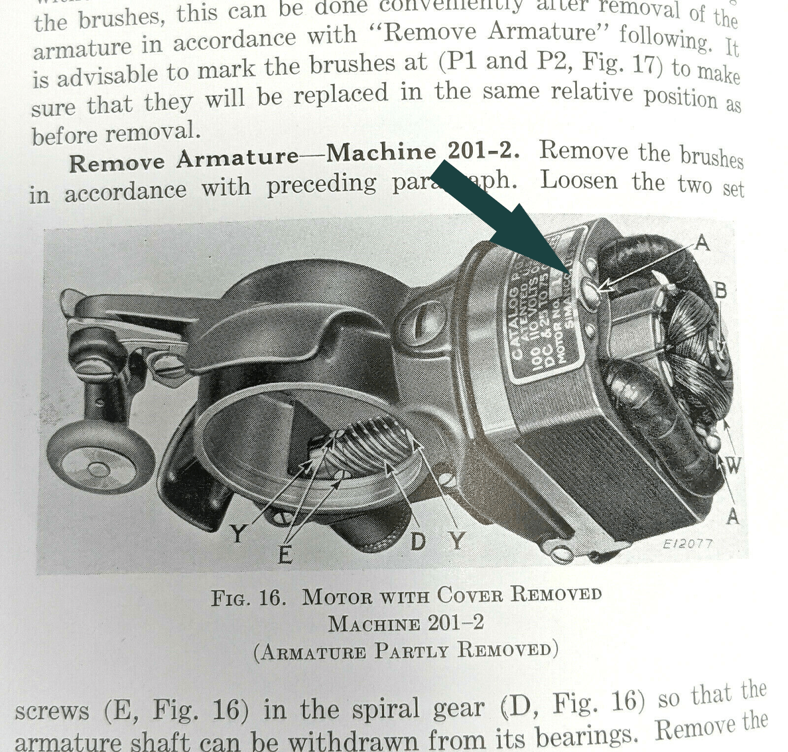 Singer 15 - 91 201 - 2 Sewing Machine Potted Motor Field Coil Screw Simanco 51286 - The Old Singer Shop