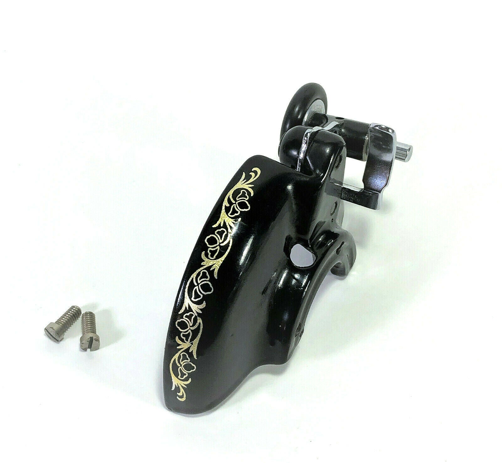 Singer 15 - 90 Sewing Machine Bobbin Winder Belt Guard Assembly Trefoil Decal Simanco 125324 - The Old Singer Shop