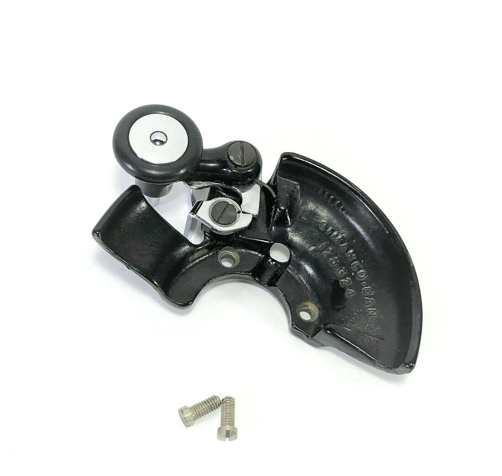 Singer 15 - 90 Sewing Machine Bobbin Winder Belt Guard Assembly Trefoil Decal Simanco 125324 - The Old Singer Shop