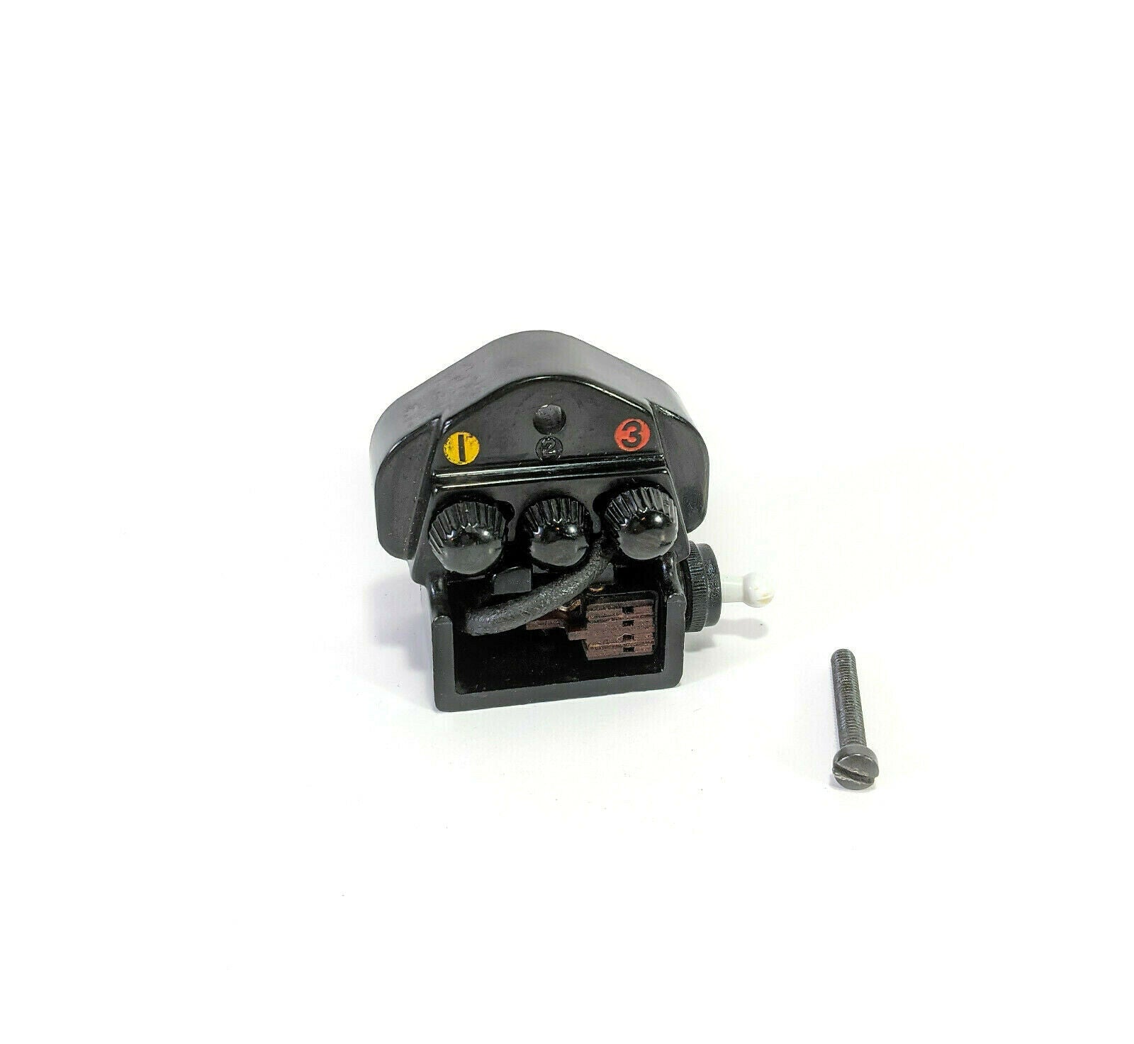 Singer 201 - 2 Sewing Machine 3 Pin Plug Terminal Power Block with Switch Simanco 193935 - The Old Singer Shop