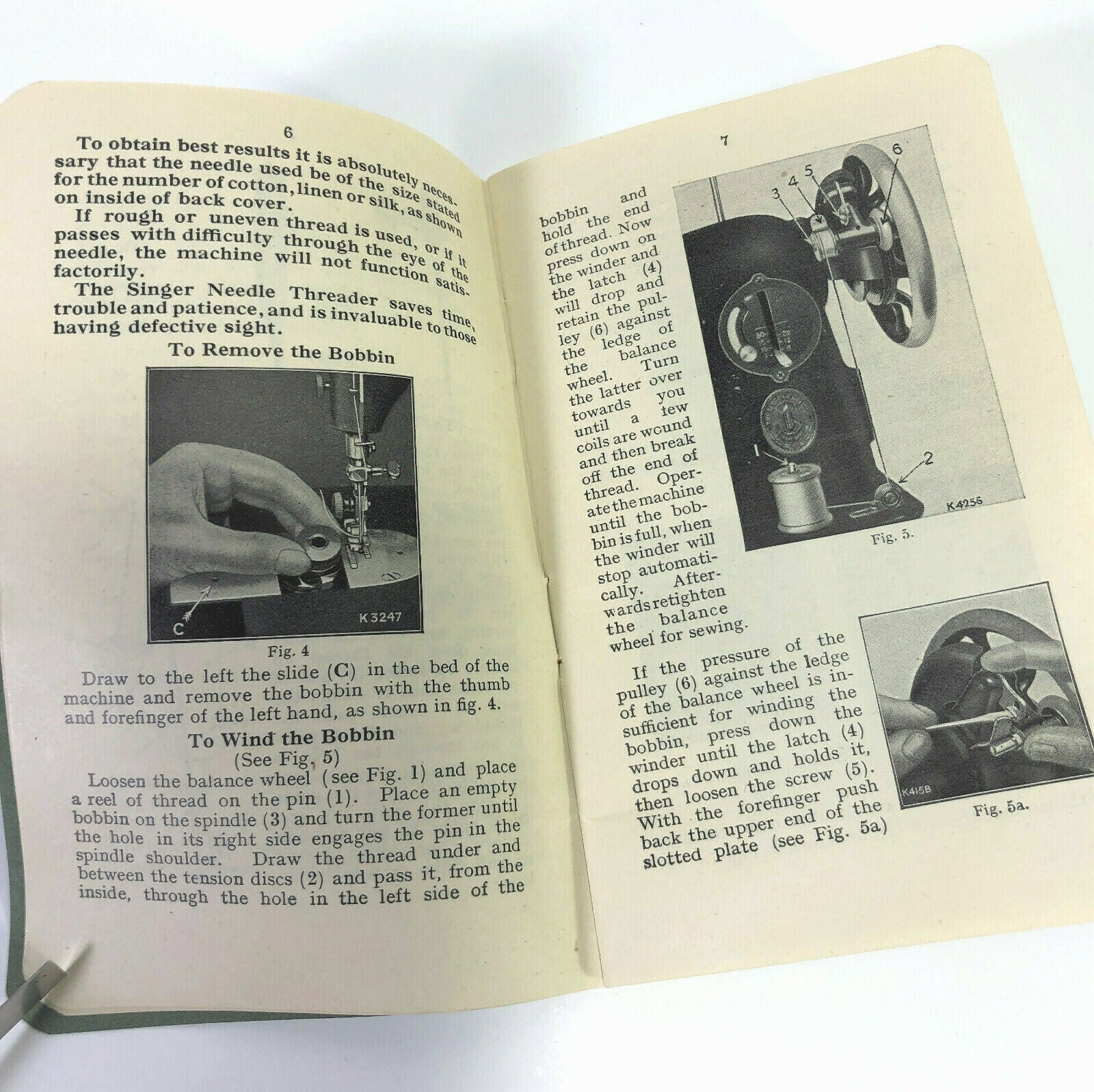 Singer 201 201K Sewing Machine Instruction Manual Vintage Original - The Old Singer Shop