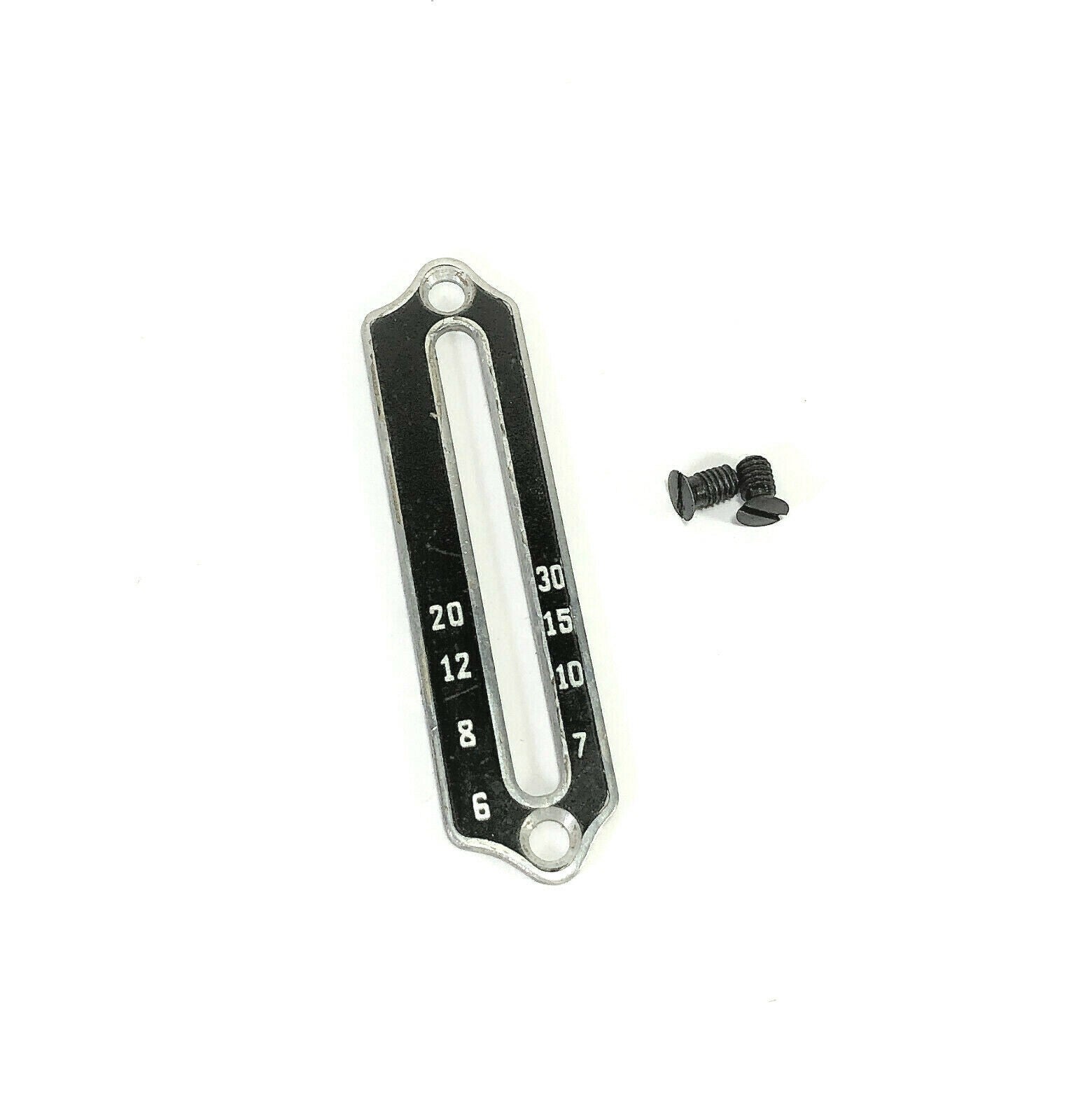 Singer 221 222K Featherweight Sewing Machine Black Stitch Length Regulator Plate Simanco 45763 - The Old Singer Shop