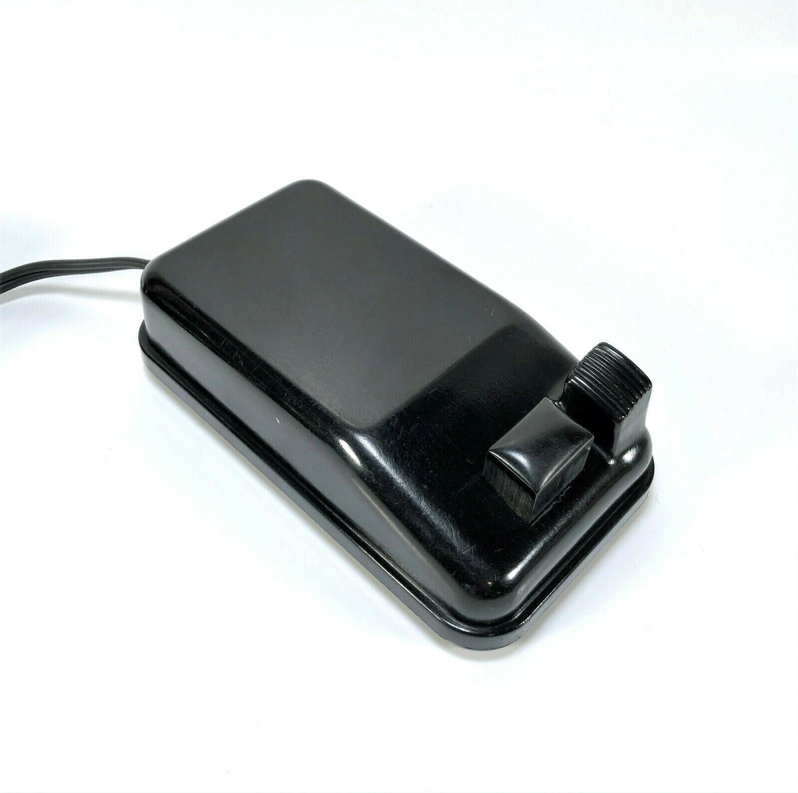 Singer Featherweight 221 Bakelite Foot Pedal Speed Controller w Bakelite Plug Simanco 194584 - The Old Singer Shop