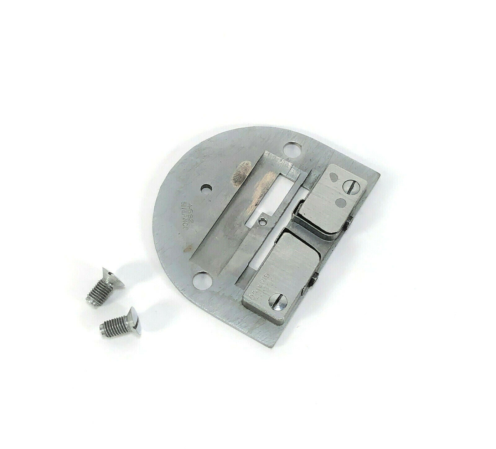 Singer 221 Featherweight Sewing Machine Graduated Needle Throat Plate Simanco 45921 - The Old Singer Shop