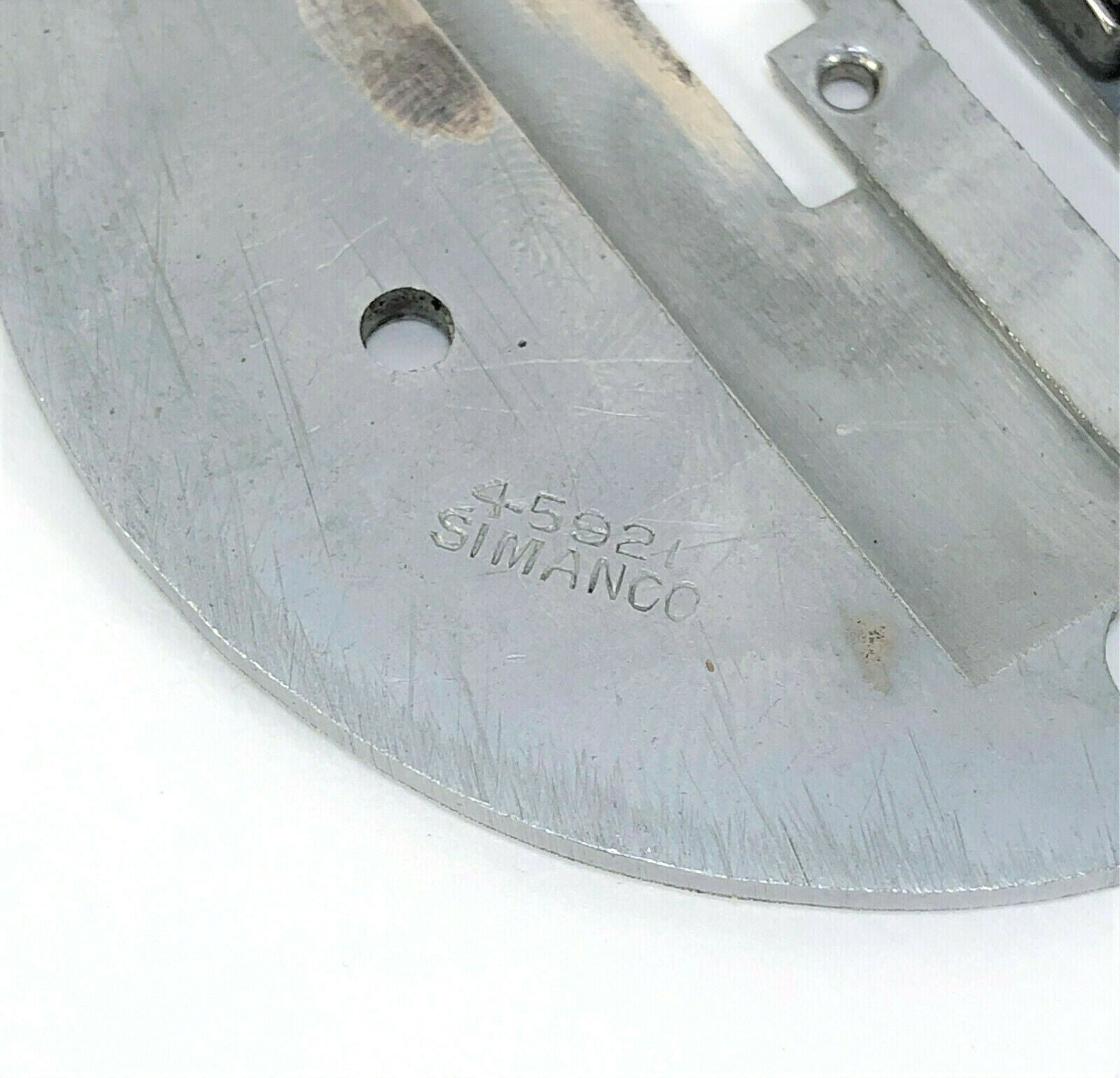 Singer 221 Featherweight Sewing Machine Graduated Needle Throat Plate Simanco 45921 - The Old Singer Shop