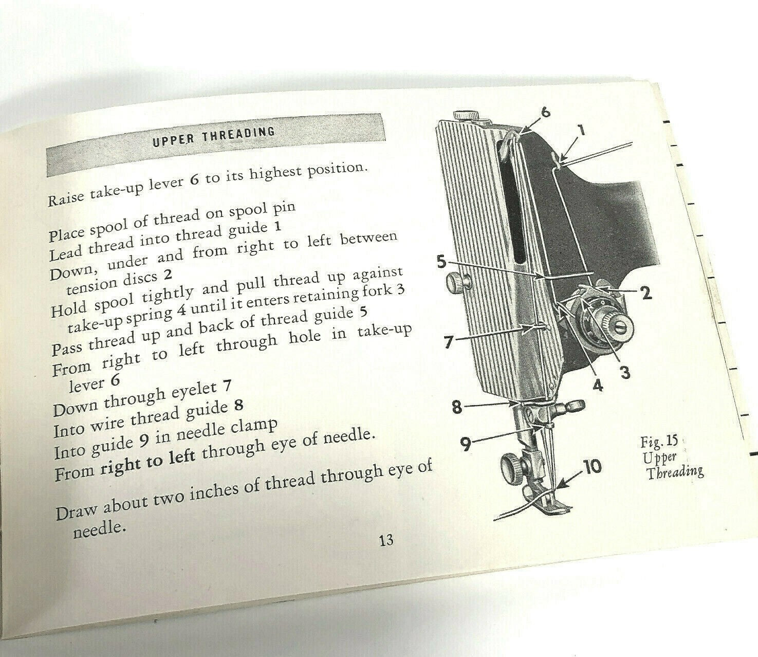 Singer Featherweight 221 Sewing Machine Instruction Manual Vintage Original 1954 - The Old Singer Shop