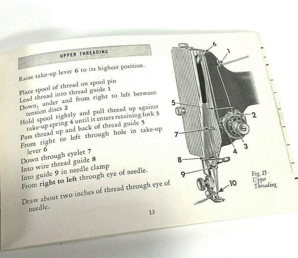 Singer Featherweight 221: Threading Guide