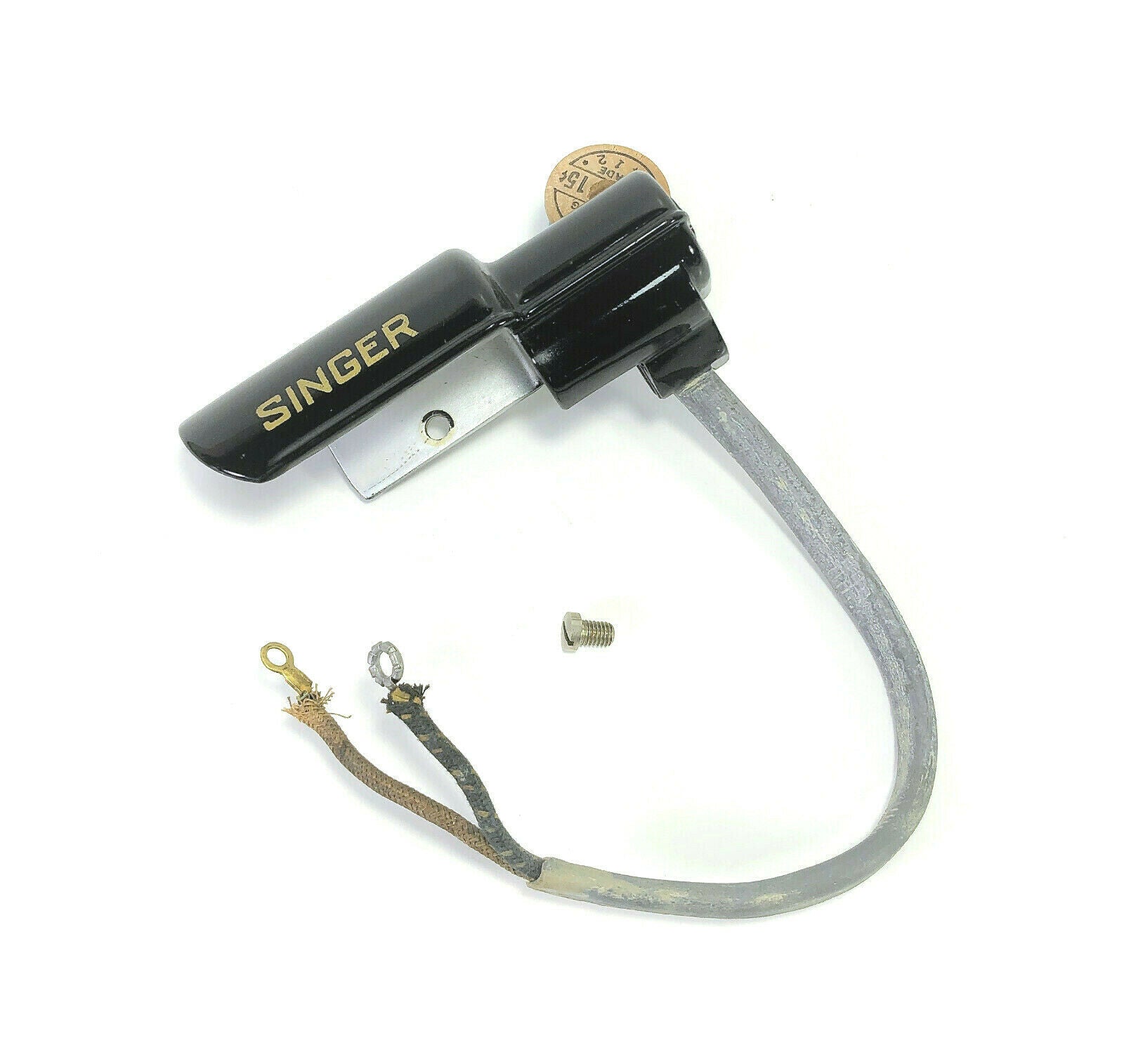 Singer 221 Featherweight Sewing Machine Light Lamp Assembly Simanco 193898 - The Old Singer Shop