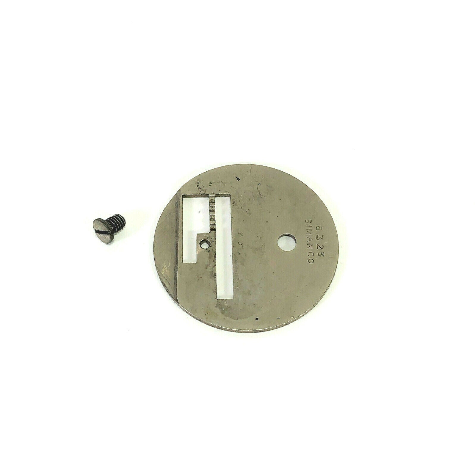 Singer 27 127 28 128 Sewing Machine Throat Needle Plate Cover in Nickel Simanco 8323 - The Old Singer Shop