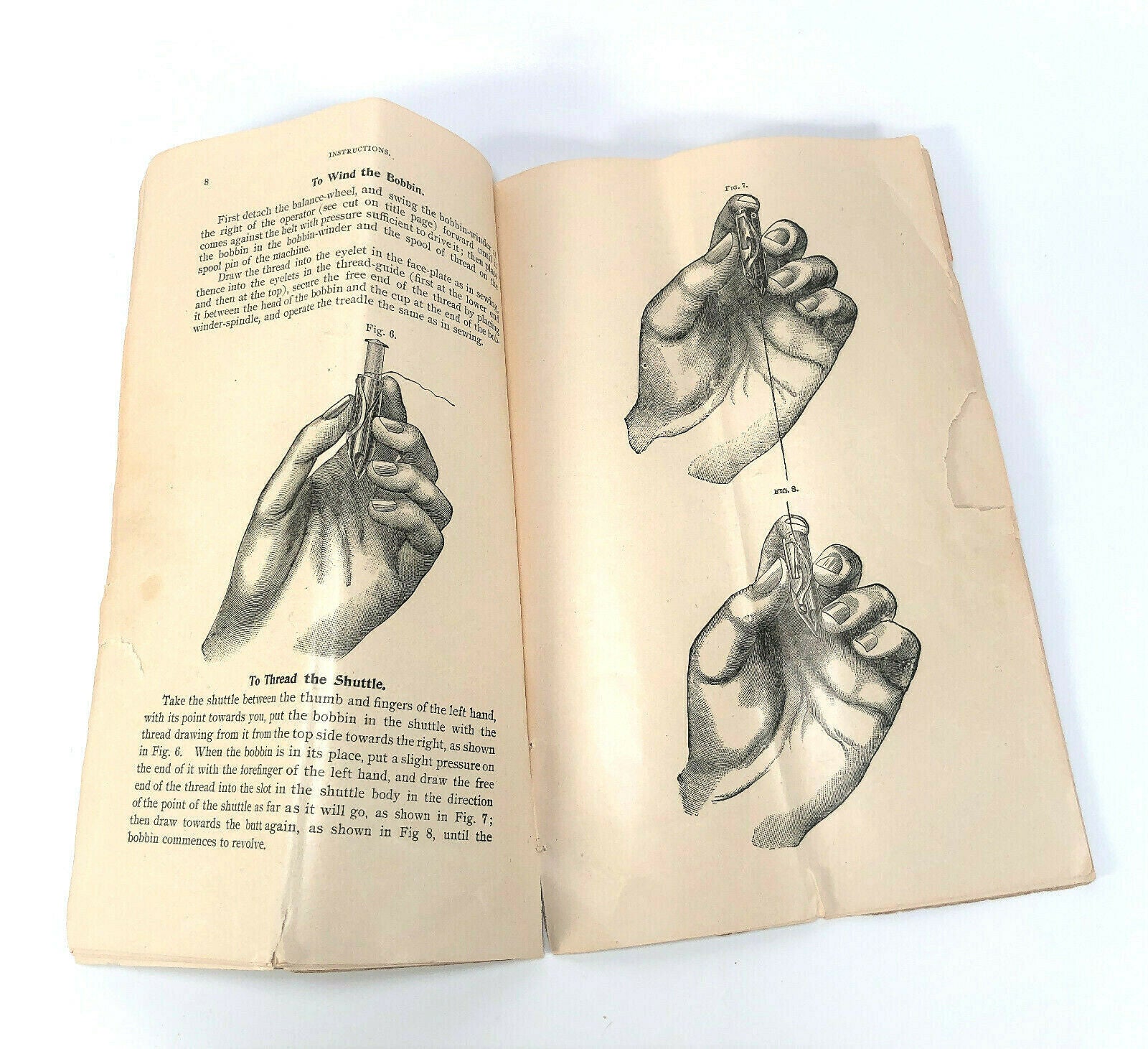 Singer 27 Vibrating Shuttle No 2 Sewing Machine Instruction Manual 1899 Vintage Original - The Old Singer Shop