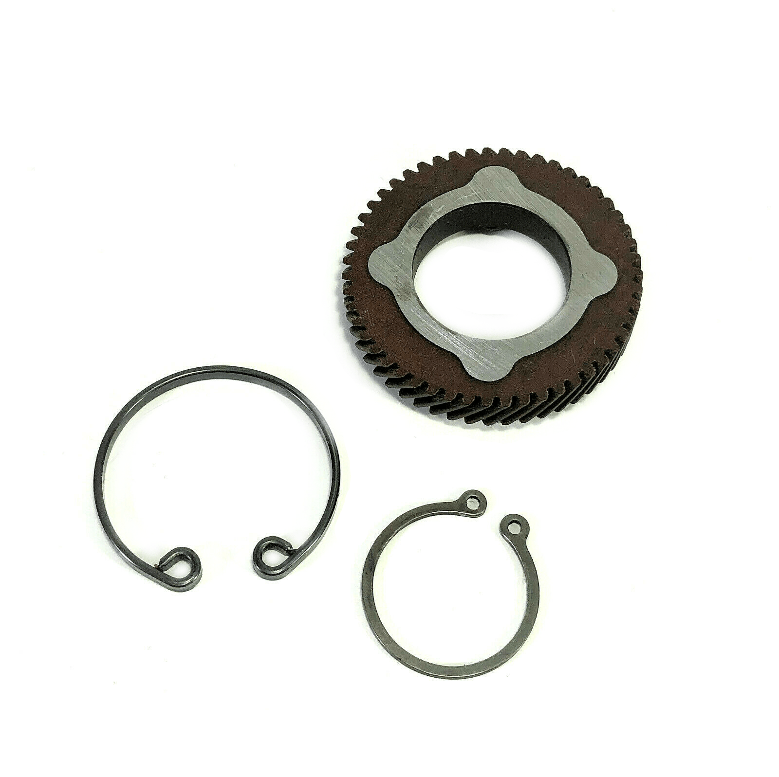 Singer 301 401 403 Sewing Machine Hand Balance Wheel Textolite Gear w Retaining Clips Simanco - The Old Singer Shop