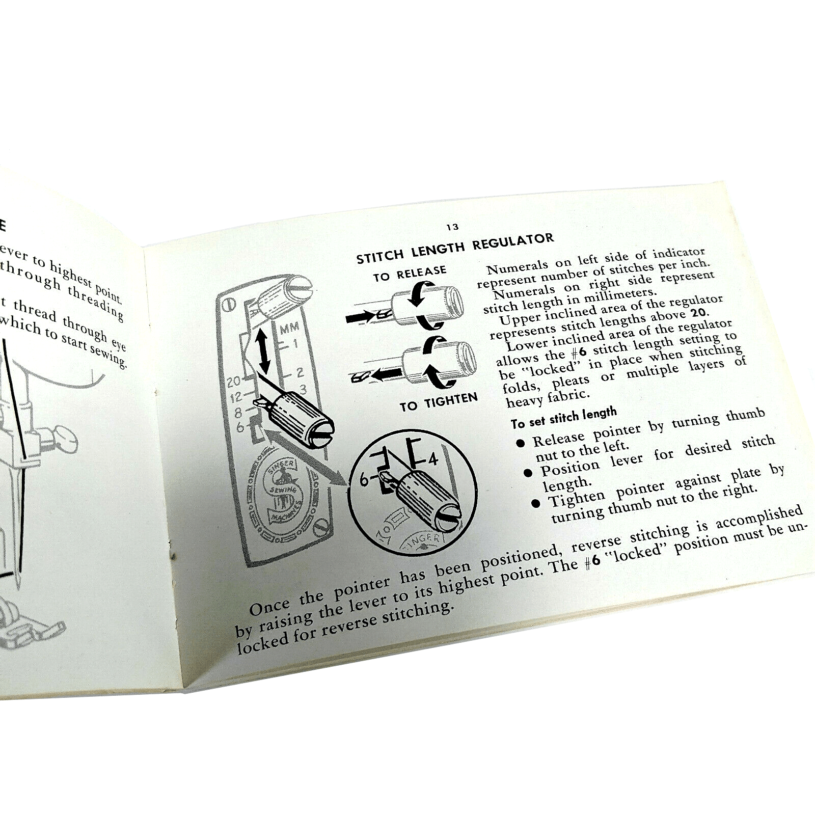 Singer 328 Style - O - Matic Sewing Machine Instruction Manual Vintage Original 1962 - The Old Singer Shop