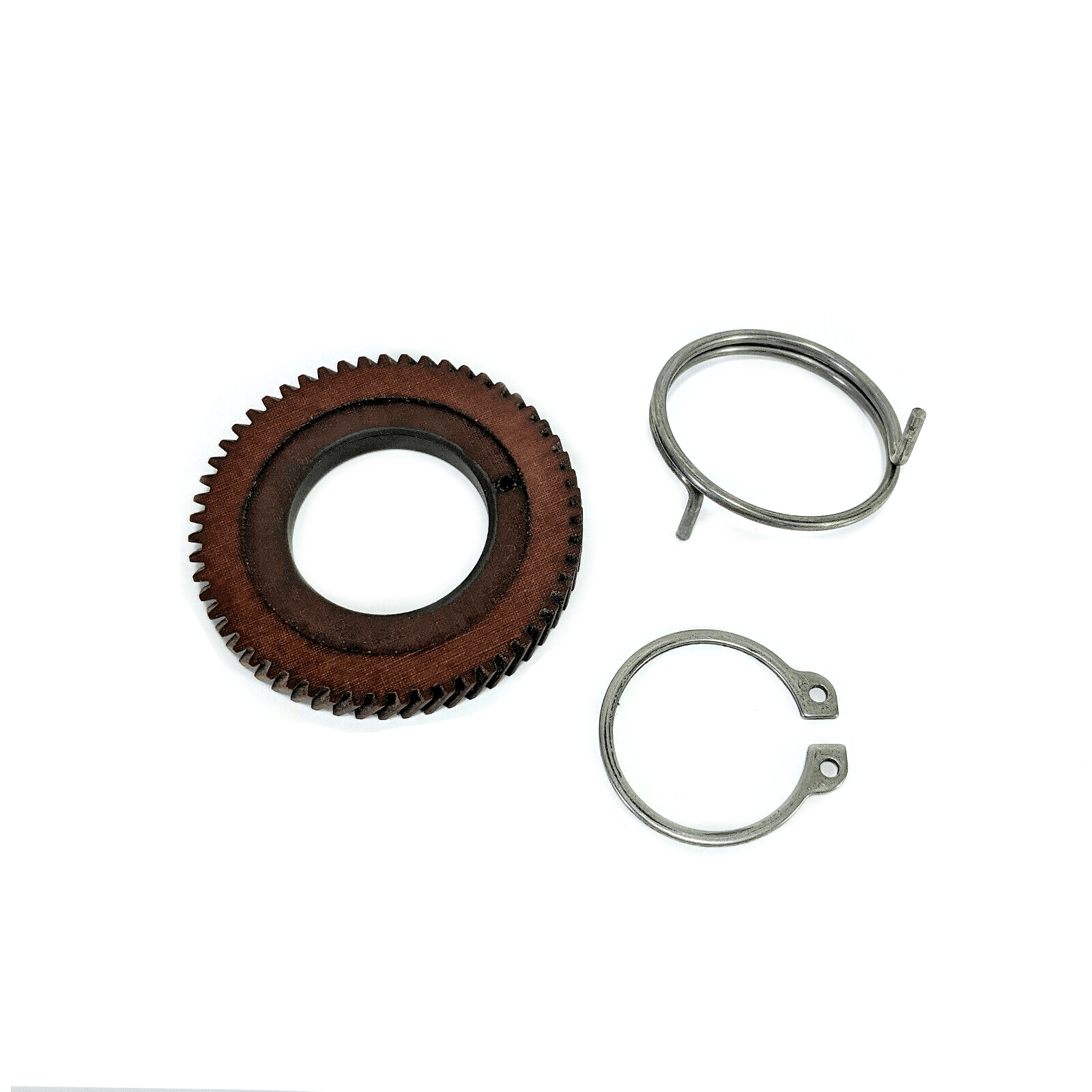 Singer 500 503 Sewing Machine Hand Balance Wheel Textolite Gear w Retaining Clips - The Old Singer Shop