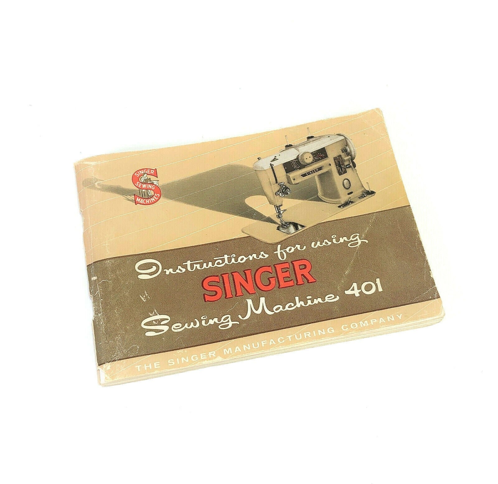 Singer 401 Slant - O - Matic Sewing Machine Instruction Manual Vintage Original 1957 - The Old Singer Shop