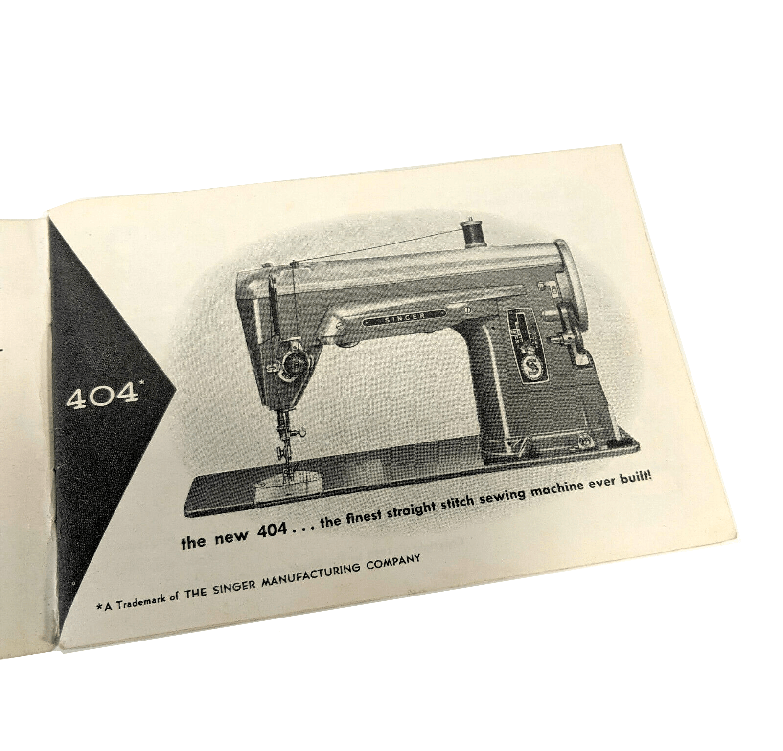 Singer 404 Slant Sewing Machine Instruction Manual Vintage Original 1958 - The Old Singer Shop