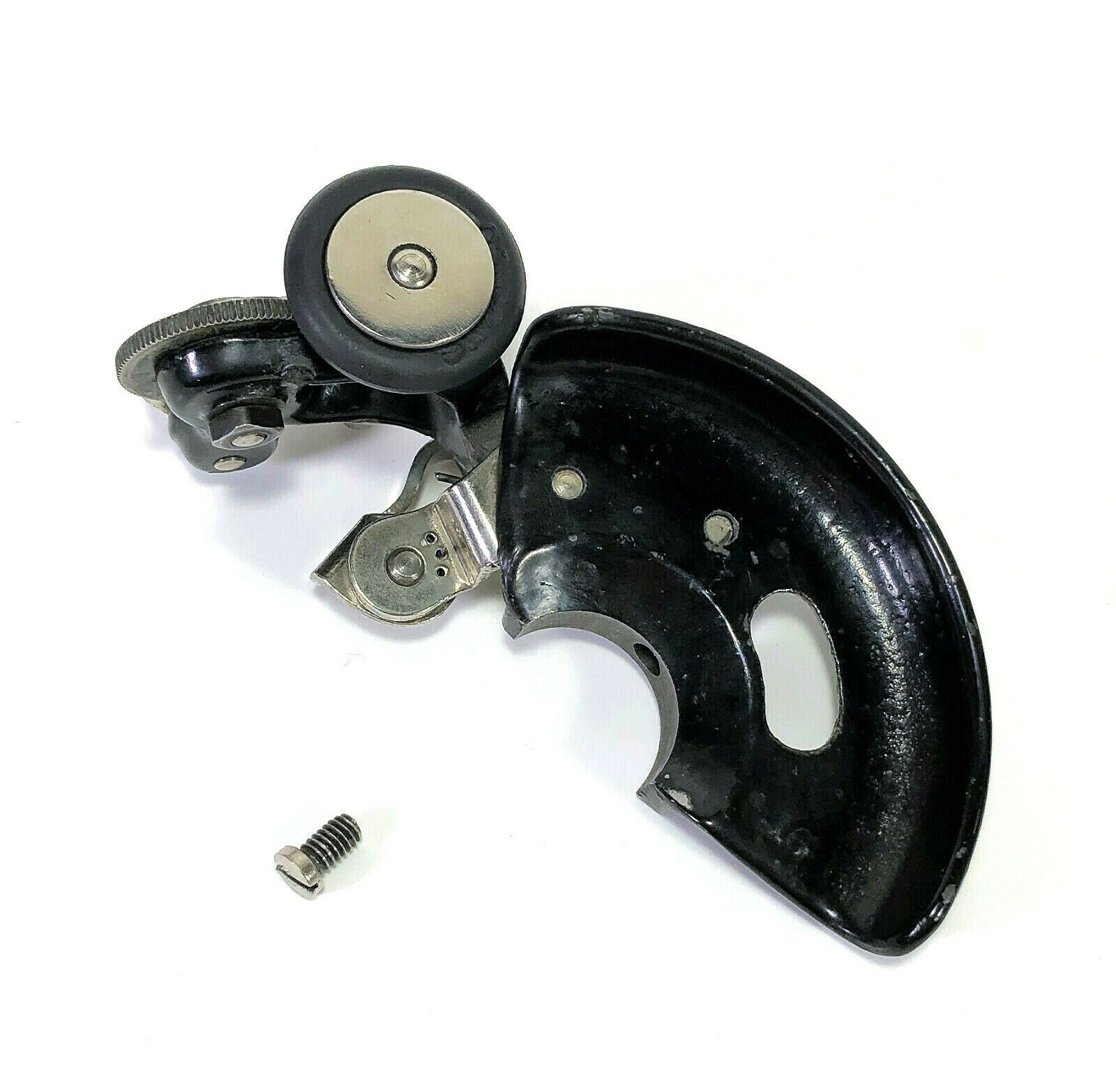 Early Singer 99 Sewing Machine Bobbin Winder Assembly with Belt Guard 99 - 1 99 - 2 - The Old Singer Shop