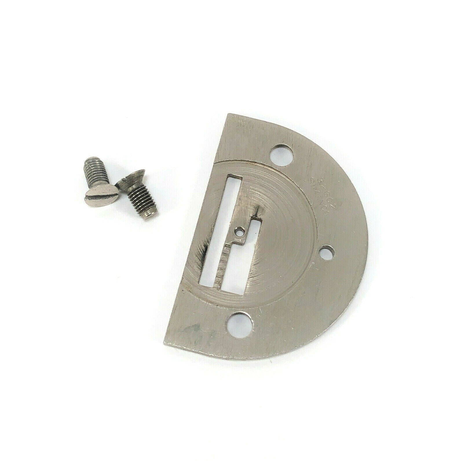 Singer 66 99 Sewing Machine Throat Needle Plate Simanco 32602 Nickel - The Old Singer Shop