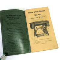 Singer 66-1 Red Eye Treadle Sewing Machine Instruction Manual Vintage Original 1915 - The Old Singer Shop