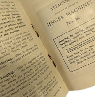 Singer 66 Treadle Sewing Machine Instruction Manual Vintage Original 1936 - The Old Singer Shop