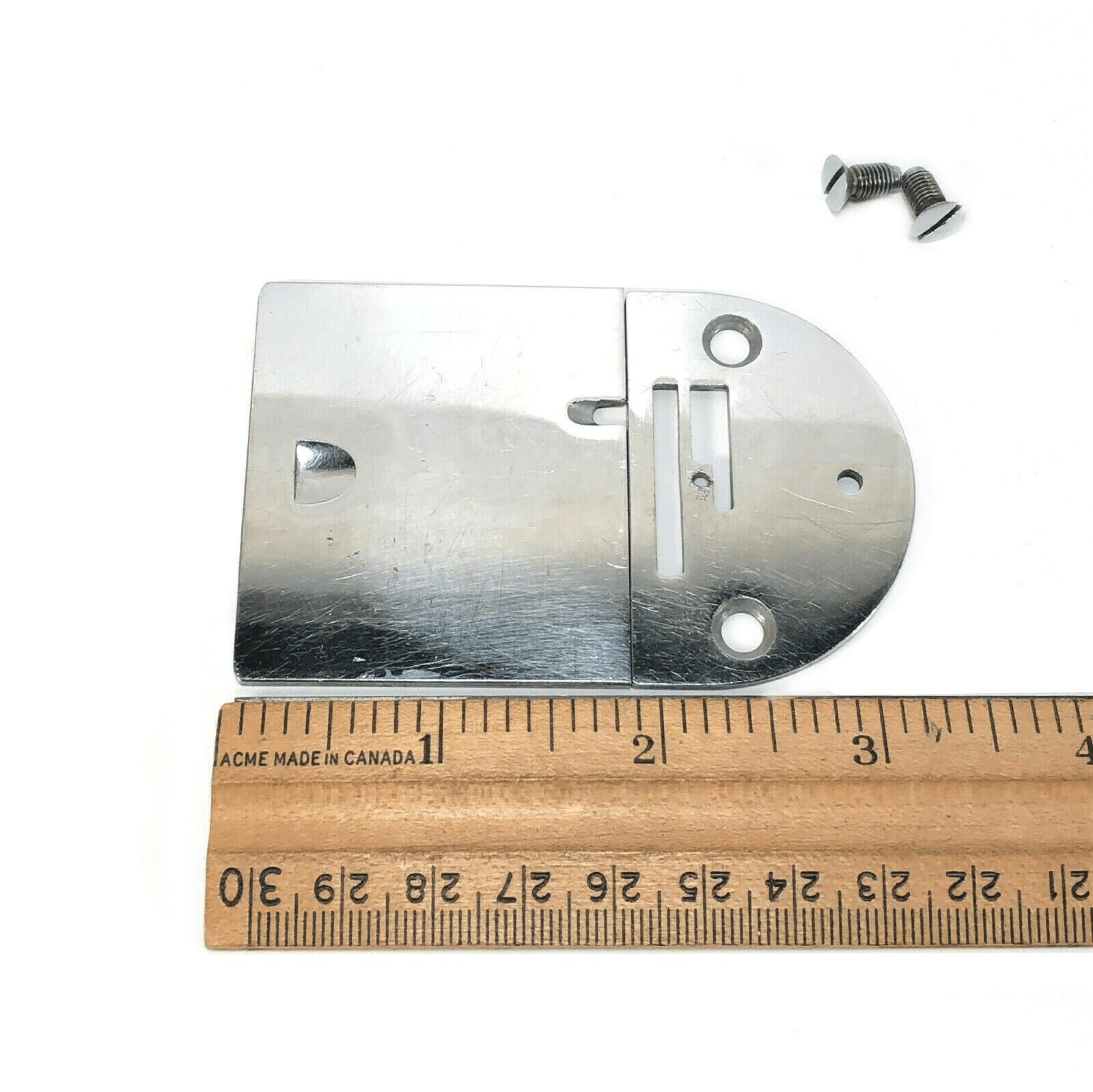 Singer 66 99 Sewing Machine Throat and Slide Plate Set in Chrome Simanco 32602 32569 - The Old Singer Shop