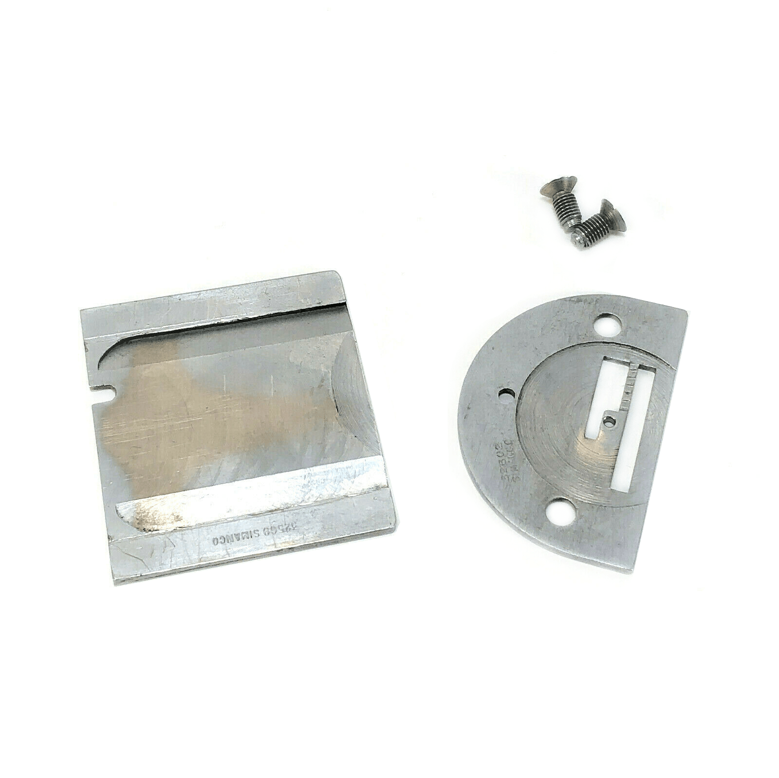 Singer 66 99 Sewing Machine Throat and Slide Plate Set in Chrome Simanco 32602 32569 - The Old Singer Shop