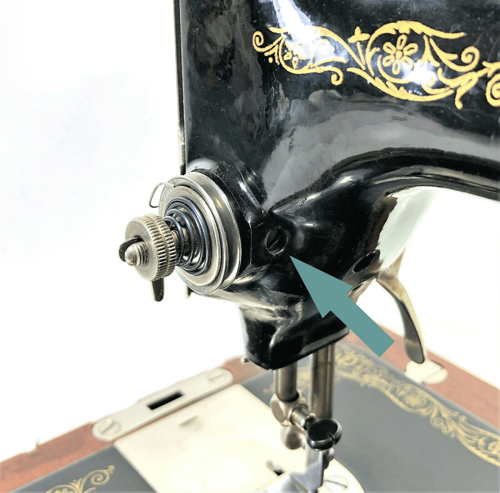 Singer 66 99 Sewing Machine Tension Assembly Mounting Set Screw Simanco 453 - The Old Singer Shop