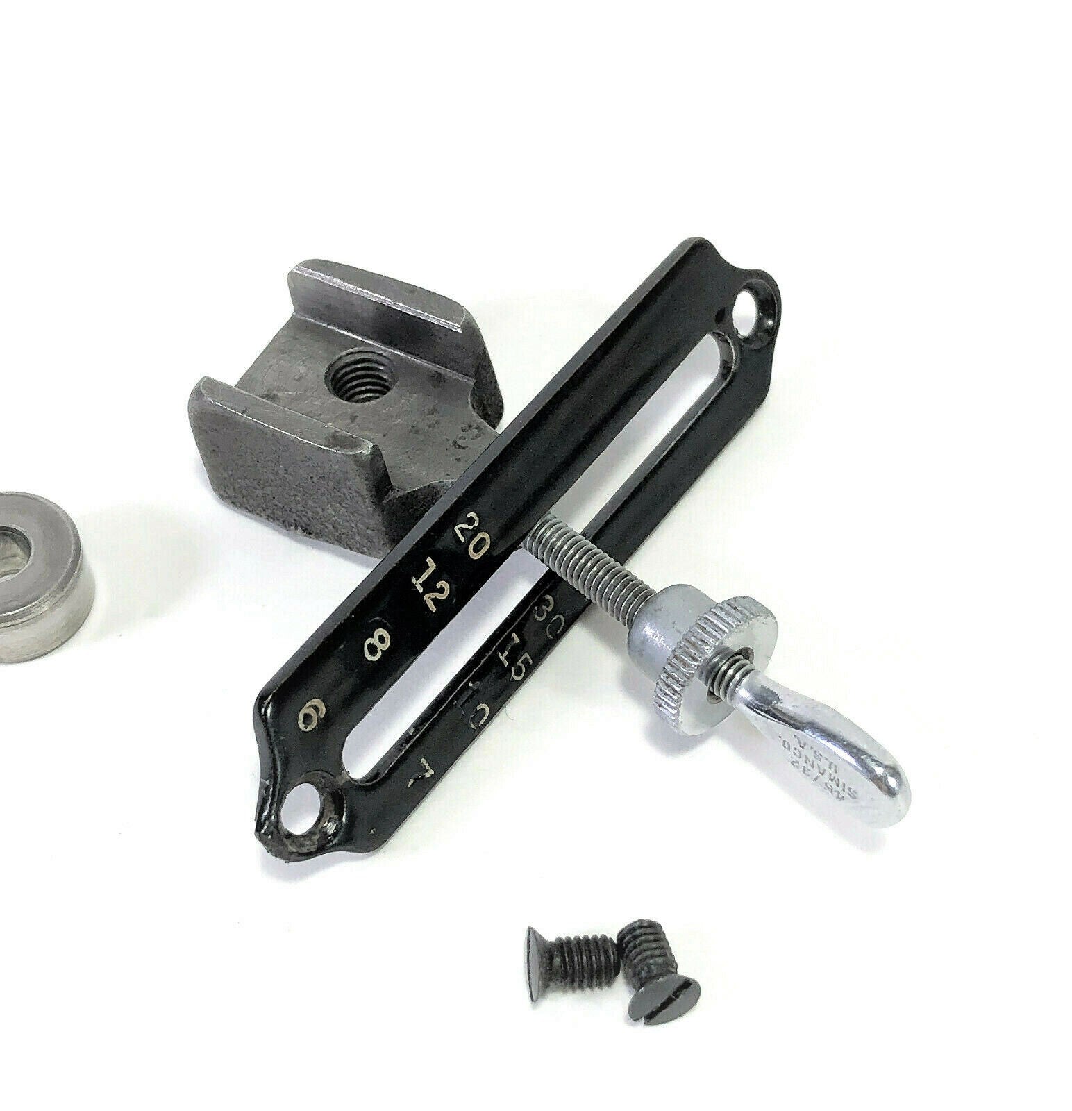 Rare Singer 221 Featherweight Sewing Machine Blackside Stitch Length Regulator Assembly - The Old Singer Shop