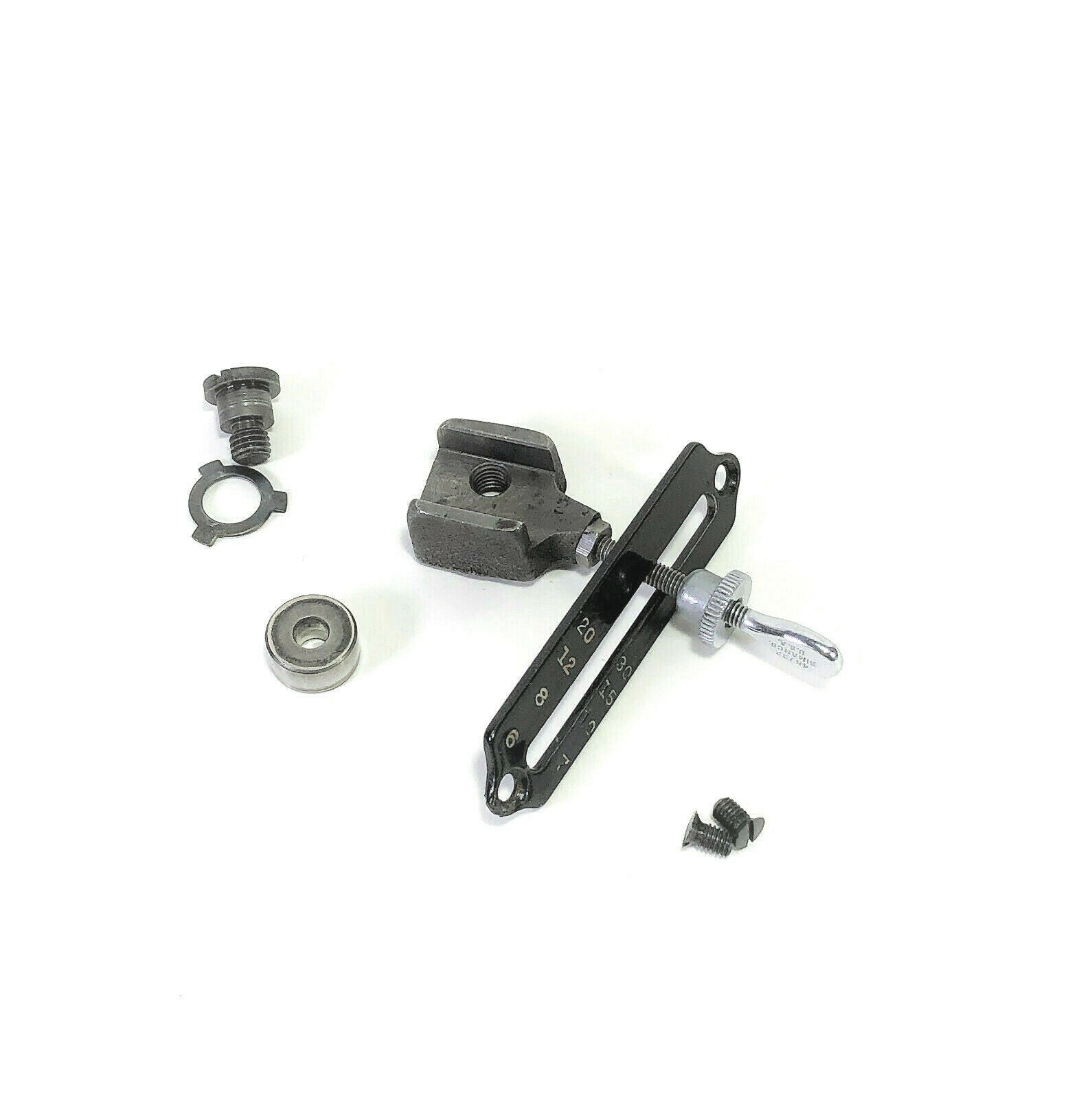 Rare Singer 221 Featherweight Sewing Machine Blackside Stitch Length Regulator Assembly - The Old Singer Shop