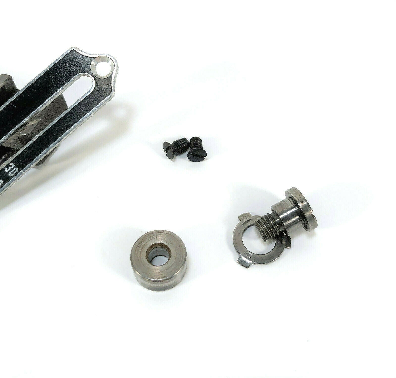 Singer 221 Featherweight Sewing Machine Stitch Length Regulator Lever Assembly w Black Plate - The Old Singer Shop