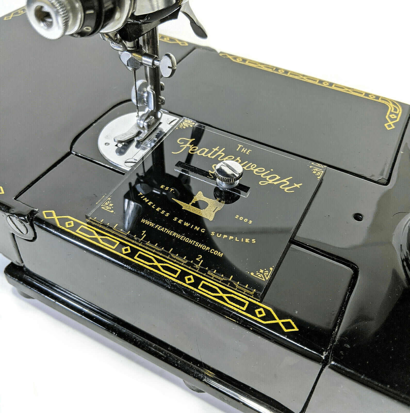 Singer Featherweight Accurate Seam Guide in Black or Clear Acrylic Great For Many Models! - The Old Singer Shop