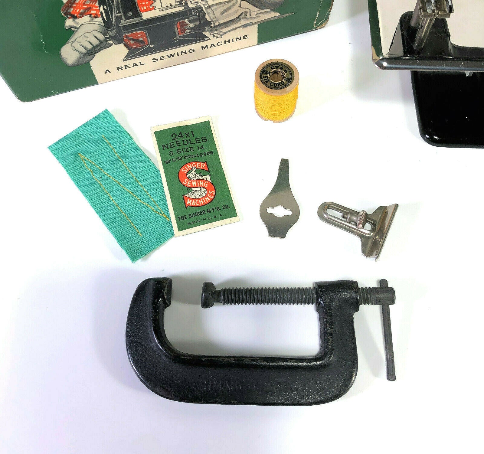 Vintage Singer Model 20 Sewhandy Child's Toy Hand Crank Sewing Machine - The Old Singer Shop