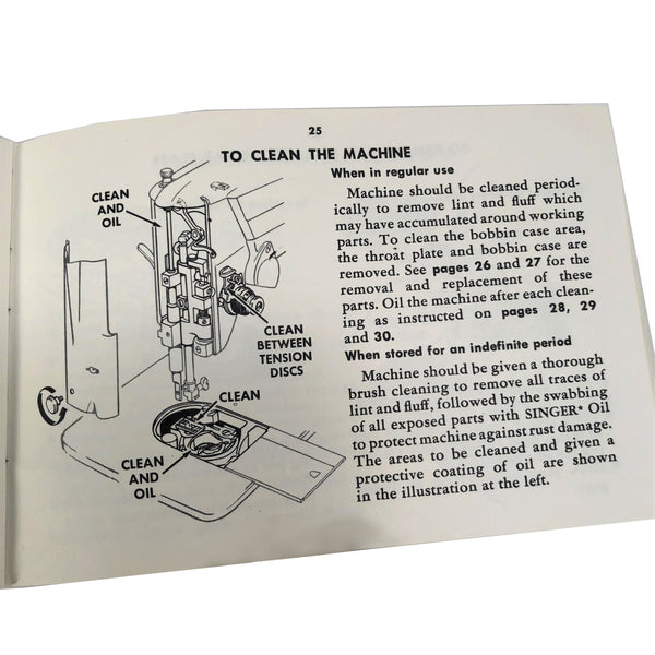 Singer Model 327 Spartan Sewing Machine Instruction Manual Vintage ...