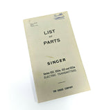 Singer S52 S53 Industrial Sewing Machine Electric Transmitter Clutch List of Parts Booklet Manual 1953 - The Old Singer Shop